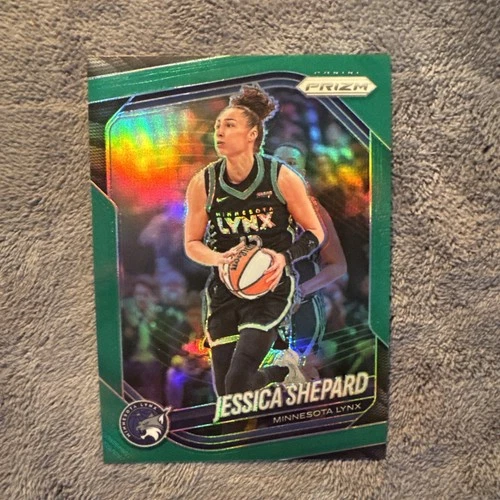 2025 Panini Prizm WNBA Jessica Shepard Green Prizm #137