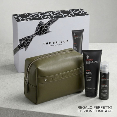 COLLISTAR x THE BRIDGE Geschenkset Herren Beauty Case Schaum und Duschgel