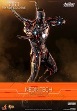 Hot Toys Iron Man Neon Tech 4.0 MMS597  New Sealed In Box Avengers Infinity War