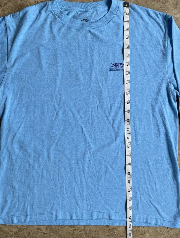 AFTCO 钓鱼衬衫女式 XL 灰色长袖渔具图形性能 — 第 4/4 张图片