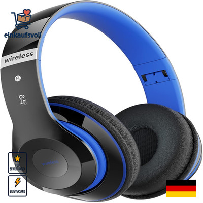 Bluetooth Kopfhörer Over-Ear 6 EQ Modi 65 Std Musik