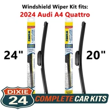 Rain-X Latitude 2-n-1 Wiper Kit fits: 2024 Audi A4 Quattro (24" & 20")