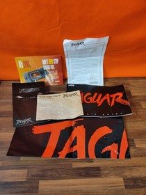 Atari Jaguar 64-Bit Interactive Multimedia System Console CIB ~ Tested & Works