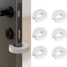 Door Pinch Guard and Slam Stopper 6pk. Use 6 Count Pack of 1 , White