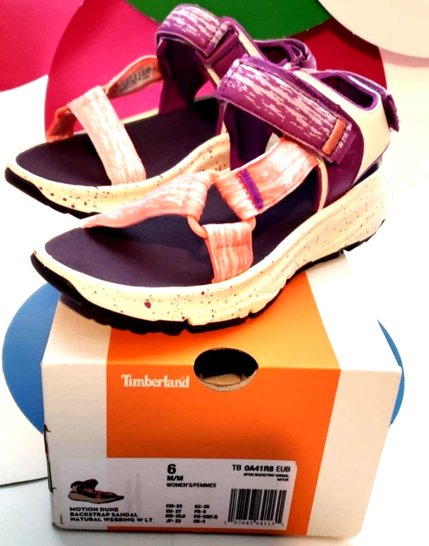 TIMBERLAND Motion Dune sandalo con cinturino posteriore tessitura naturale con LT 6 M M donna donna