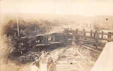 Olmito Texas ? Mercedes Texas Train Wreck Mexican Bandits Real Photo PC AA112697