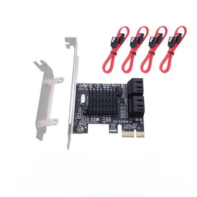 IPFS hard disk SATAIII 4-port expansion 6Gbps pci-e 1x to SATA3.0 expansion