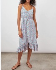 Rails Frida Tank Midi Dress Sundress Size XS Garden Party wrap spaghetti strap