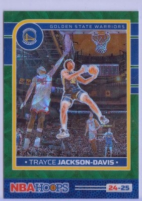 2024-25 NBA Hoops Premium Green Scope Prizm #63 Trayce Jackson-Davis - 01/25