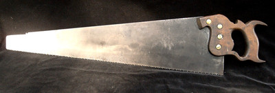1800's SPEAR &JACKSON SHEFFIELD 26'' 7tpi STRAIGHT BACK RIP SAW IN GOOD CONDITION