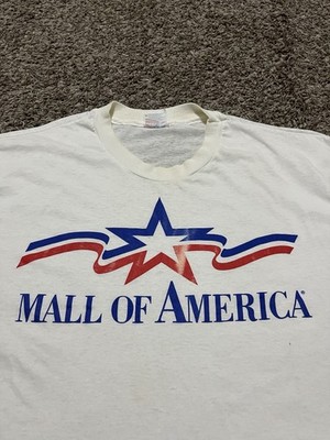 Vintage 90 s Single Stitch Mall Of America White T Shirt Size XL Rare Vtg