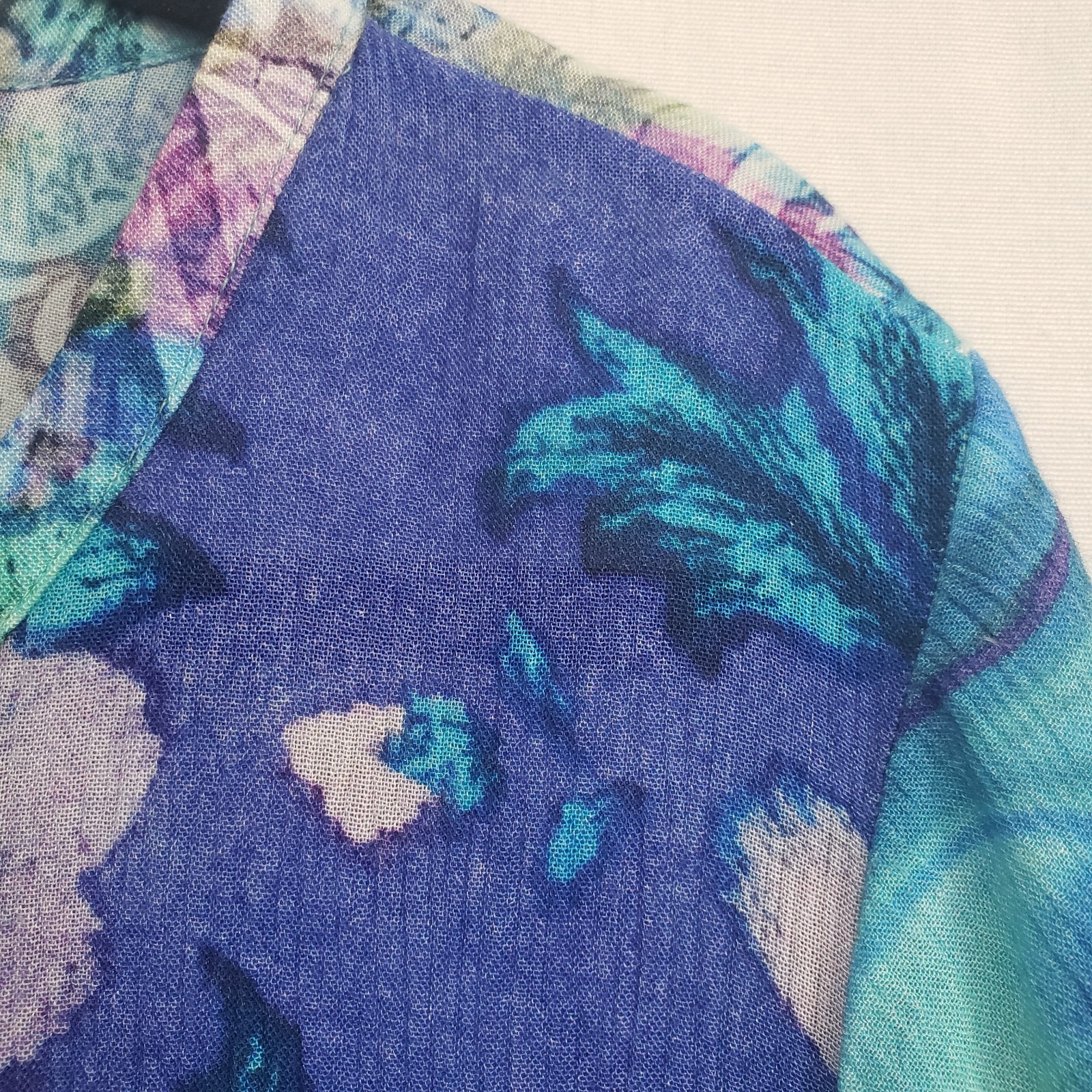 Soft Surroundings Patchwork Blouse Womens Large P… - image 5