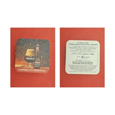 Campbell's Christmas roter Streifen Brauerei Bierdeckel Bier