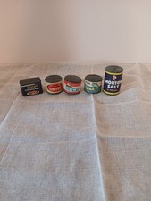 Vtg Hong Kong Grocery Toys Pretend Play Food Lot - 5 Plastic Cans