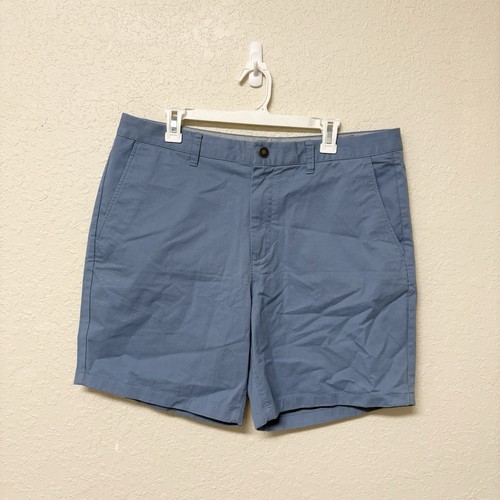 Bonobos Herren Chinohose Baumwolle 7" Schrittlänge sportliche Passform Shorts blau Größe 36