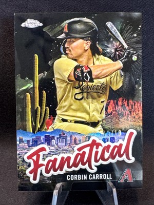 2024 Topps Chrome Fanatical Corbin Carroll Black /10 Arizona Diamondbacks