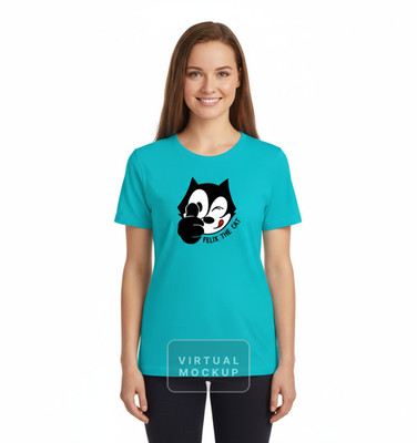 UNISEX MEN WOMEN'S TEE TSHIRT THUMBS UP FELIX CARTOON RETRO CAT AWESOME GIFT