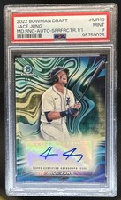 Marketplace image: 2022 Bowman Draft Jace Jung Mood Ring Auto SuperFractor #1/1 Tigers PSA 9