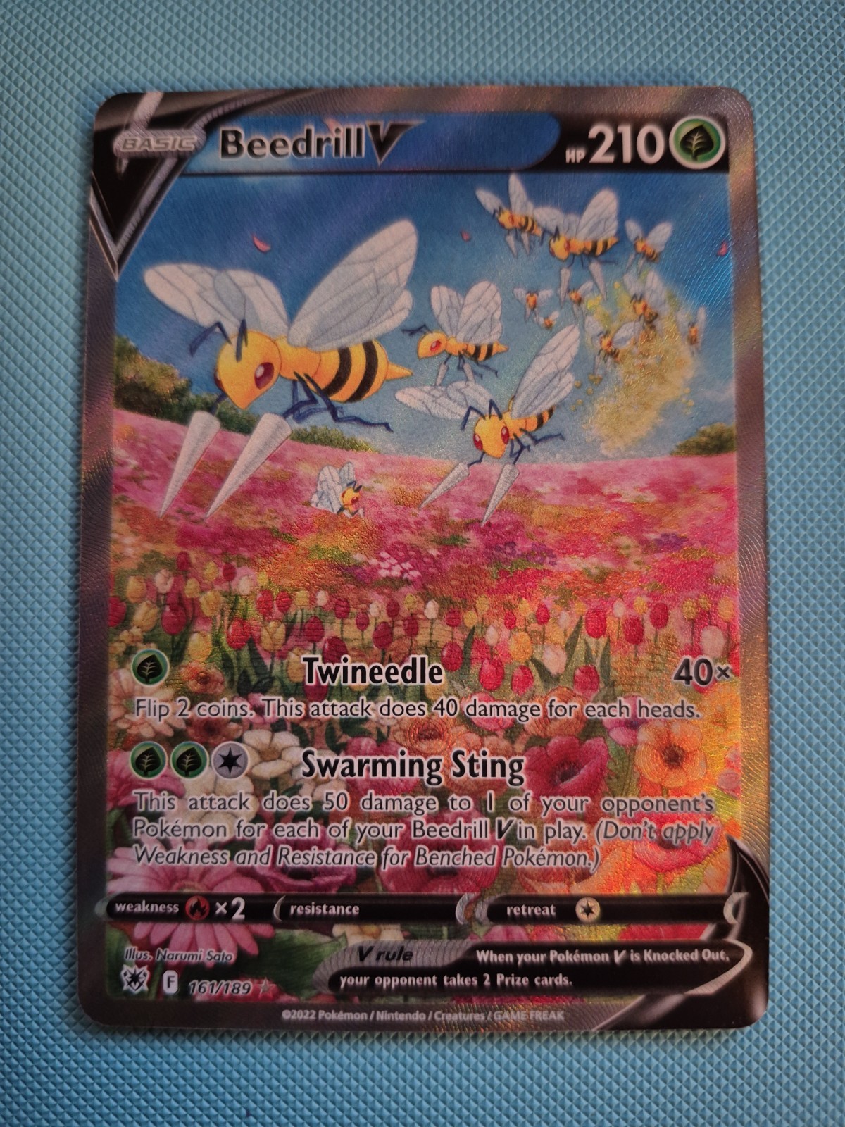 Beedrill V (Alternate Full Art) 161/189 Swsh10: Astral Radiance Holo