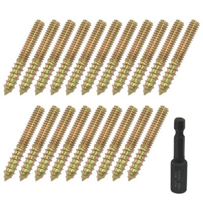 Jiozermi 1/4-20 x 1-3/4'' Hanger Bolts, 20 Pcs