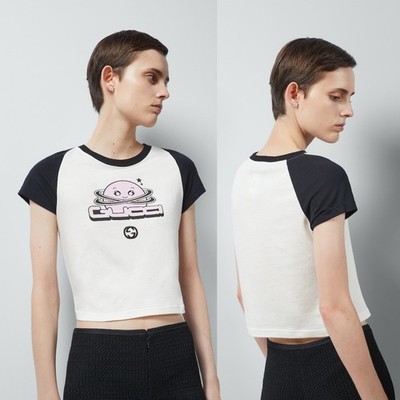GUCCI T-SHIRT COTTON JERSEY PLANET LOGO PRINT SHORT SLEEVE TOP sz XL EXTRA LARGE