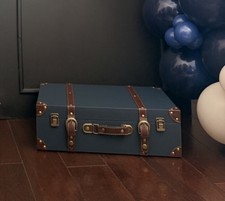 Goshyda Vintage Suitcase Box  (Blue)