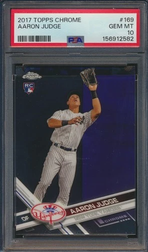 2017 Topps Chrome Aaron Judge #169 RC Rookie New York Yankees PSA 10 GEM MT