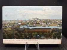 POSTCARD: Birds Eye View Of Albany From Across The Hudson River Q15