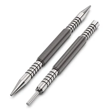 Glieskir Spring Loaded Nail Set Tools,2-pcs Dual Head Nail Setter And 