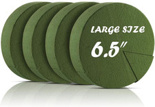 Floral Foam, 6.5'' Large Dry  Wet Floral Foam Bricks round for Artificial Flowe