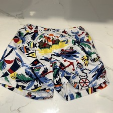 Polo Ralph Lauren 4T Teddy Bear Sailing Beach Swim Suit Trunk Shorts