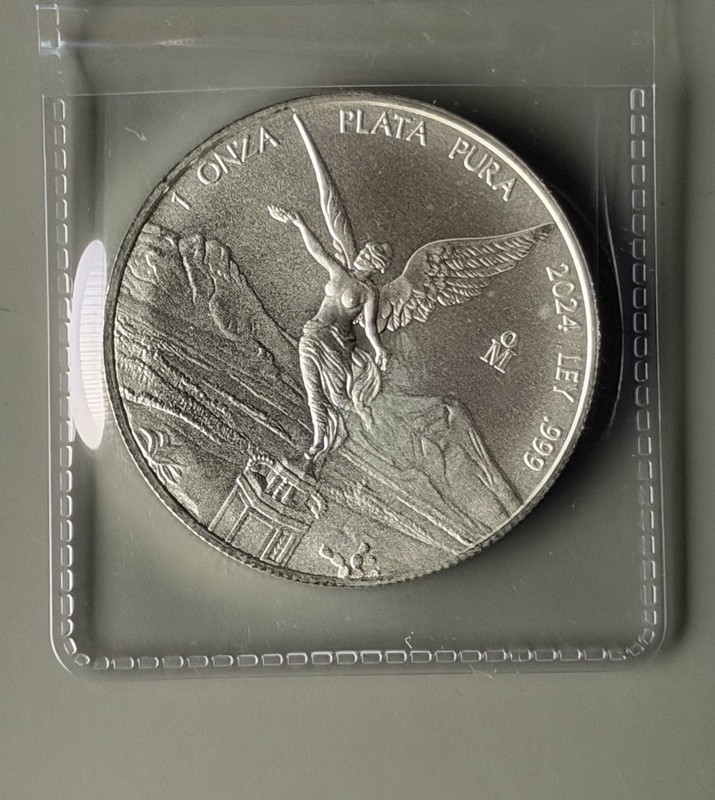 2024 Mexico 1 oz Silver Libertad BU .999 Plata Pura Onza Coin - Very Low Mintage