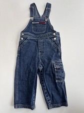 Tommy Hilfiger Kids Vintage Bib Overalls Size 2T Tommy Jeans Flag