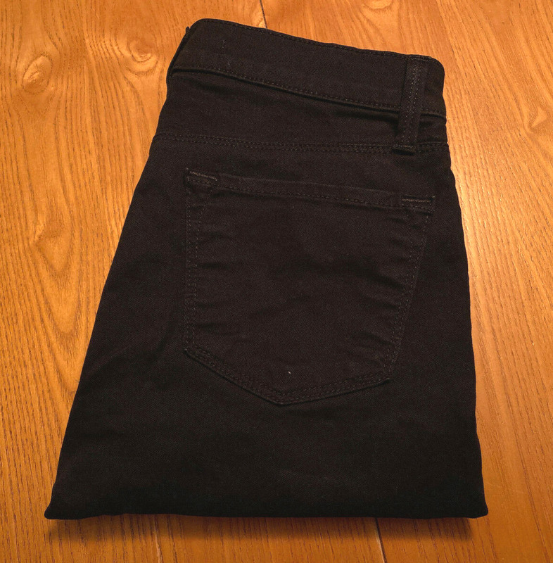Womens J BRAND Black Denim High Rise Capri Jeans Size 25 (26 X 26.5) EUC