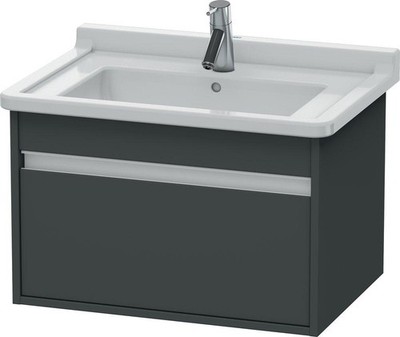 Duravit KT666404949 16-7/50'' Vanity Unit Graphite Matte