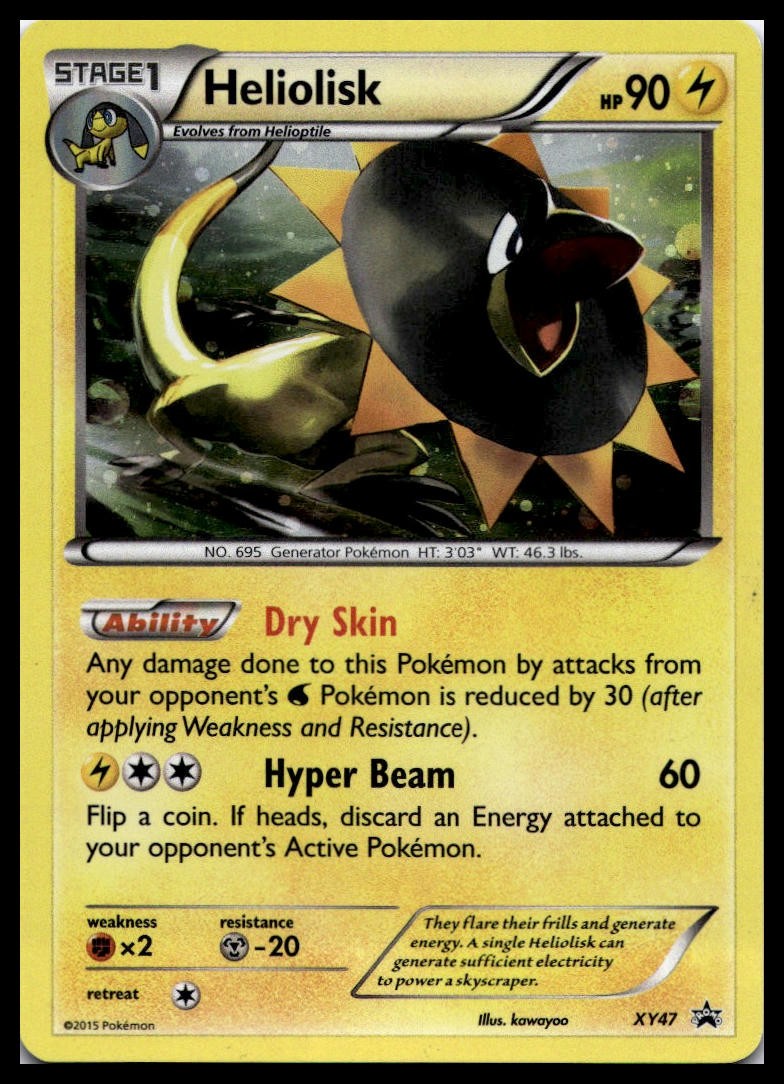Heliolisk XY47 XY Promos Pokemon Card | NM