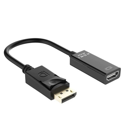 Display Port to HDMI Male Female Adapter Converter Cable DisplayPort DP to HDMI