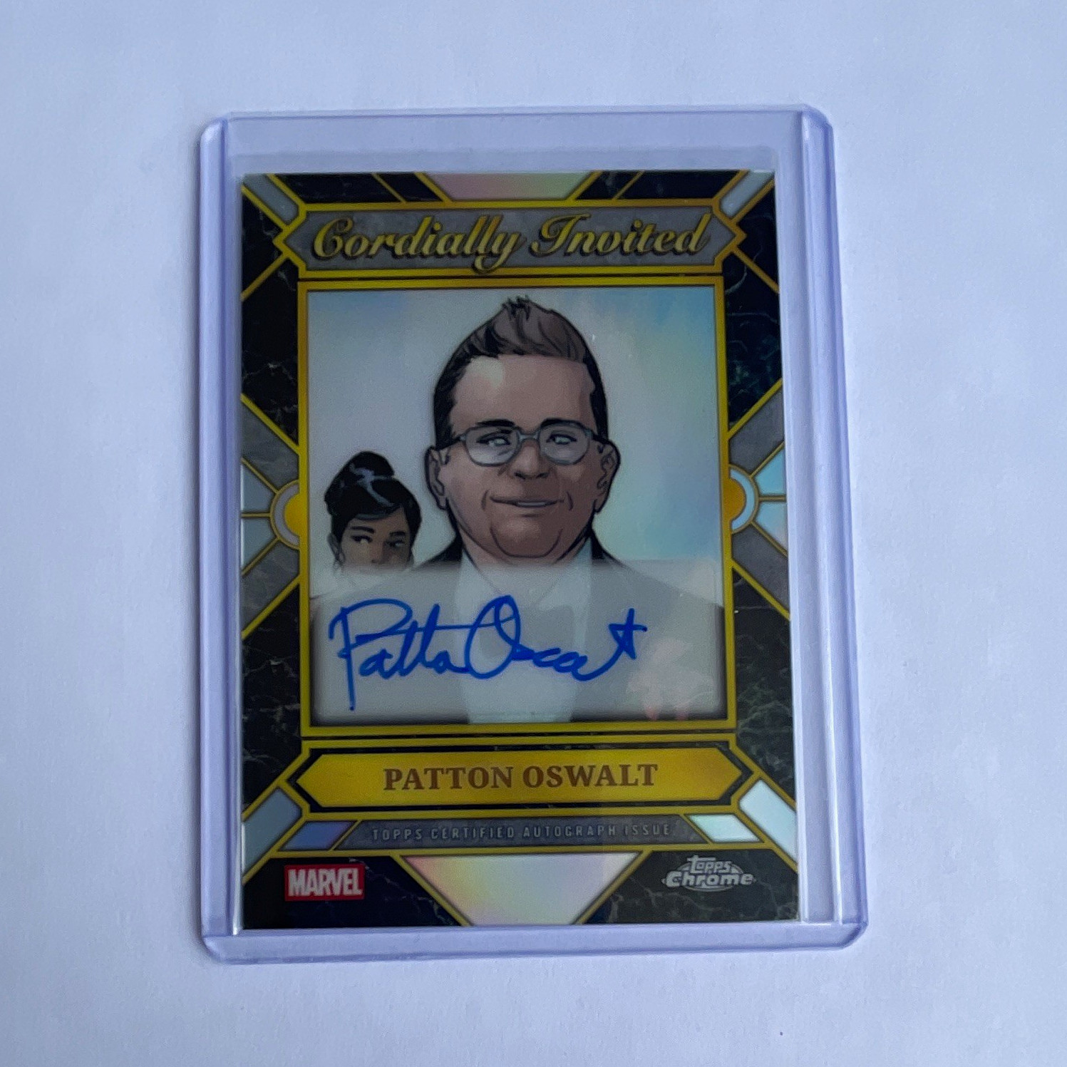 Topps 2026 Chrome Marvel Comics Patton Oswalt Hard Signed Auto CIA-PO