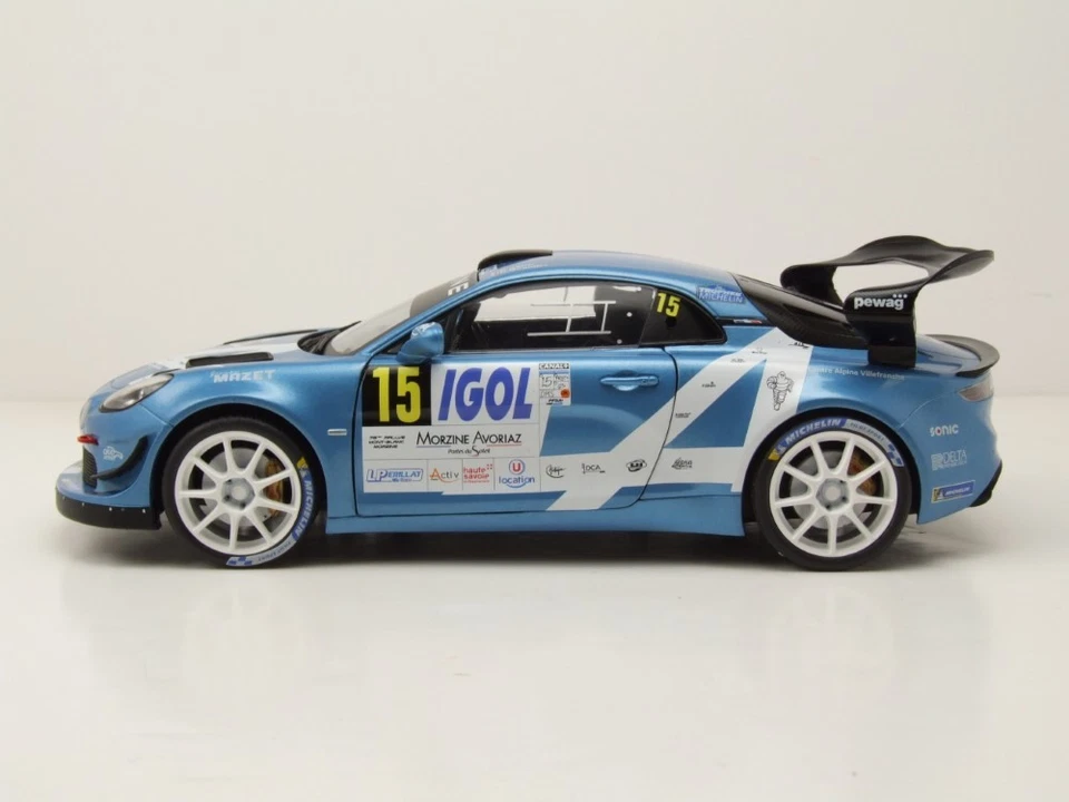 Alpine A110 RGT+ #15 Rallye Mont Blanc 2024 Astier Giraudet 1:18 Modello Solido - Immagine 3 di 4