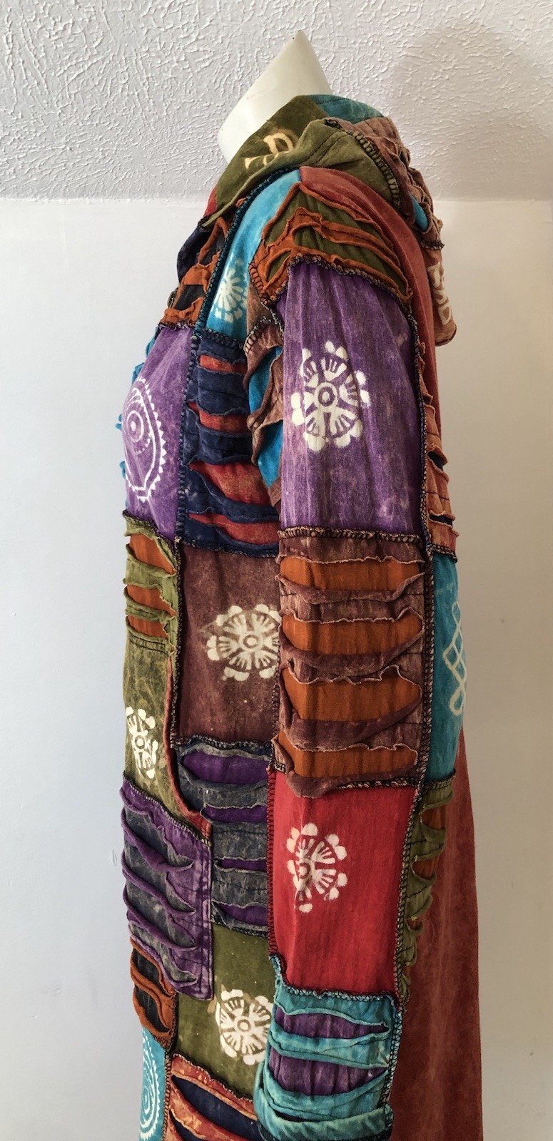 Rising International Large Zip Up Patchwork Hoodi… - image 7