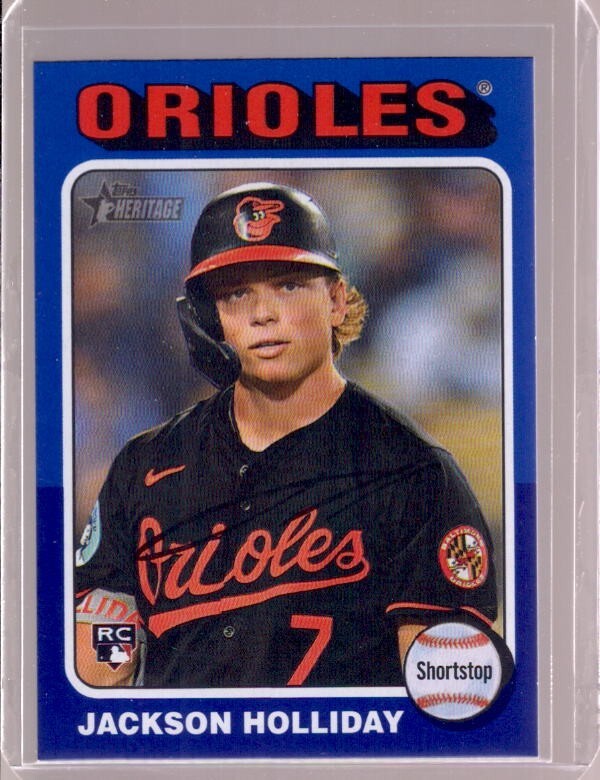 JACKSON HOLLIDAY 2024 Topps Heritage High Number #692 Dark Blue