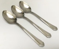 3 Lenox Archway Oval Soup/Place Spoons 7 1/4”