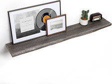 55 Inch Wood Floating Shelves for Wall, 9.3" Deep Large Wall Shelves for Storage