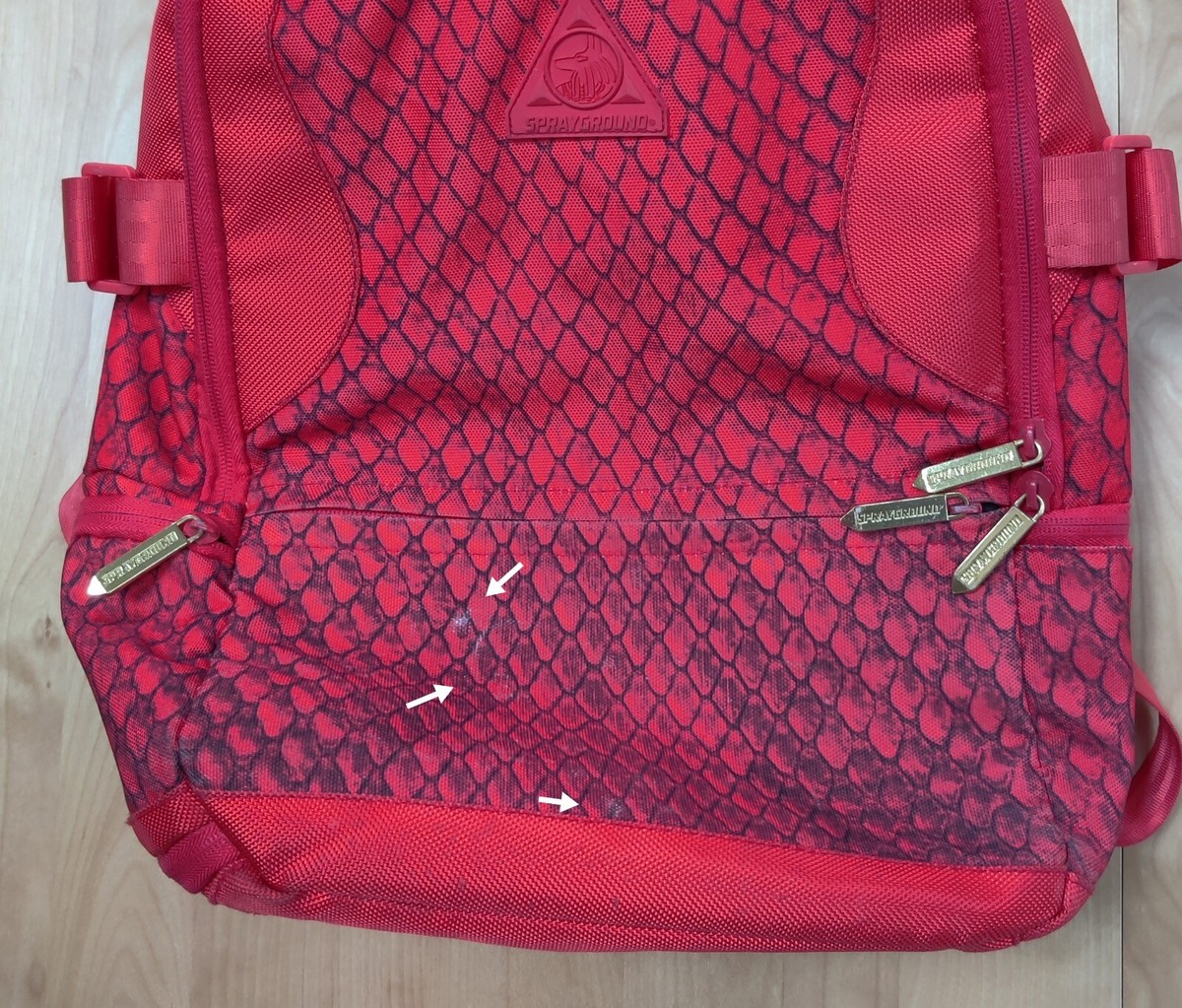 Sprayground Backpack Rython Red October Yeezy 2 Red Python