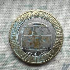 Extremely Rare TRIPPLE ERROR london underground 2 pound coin