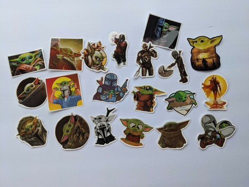 20 Stück Baby Yoda Star Wars The Mandalorian Aufkleber für Laptop Skateboard Zuhause - Bild 1 von 4
