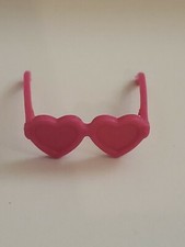 NEW BARBIE DOLL PINK HEART SHAPED SUNGLASSES DOLL ACCESSORY