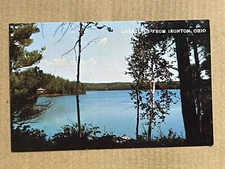 Postcard Ironton Ohio Lake Scene Scenic Greetings Vintage OH PC