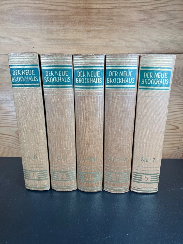 Der Neue Brockhaus, 3rd edition, 5 volumes by Erich Gruner (1958-1960 HC) - Image 2 of 4