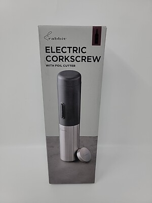 Rabbit Automatic Electric Corkscrew - Silver Damaged Box